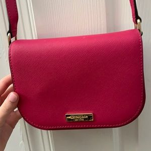 Hot pink Kate Spade crossbody purse